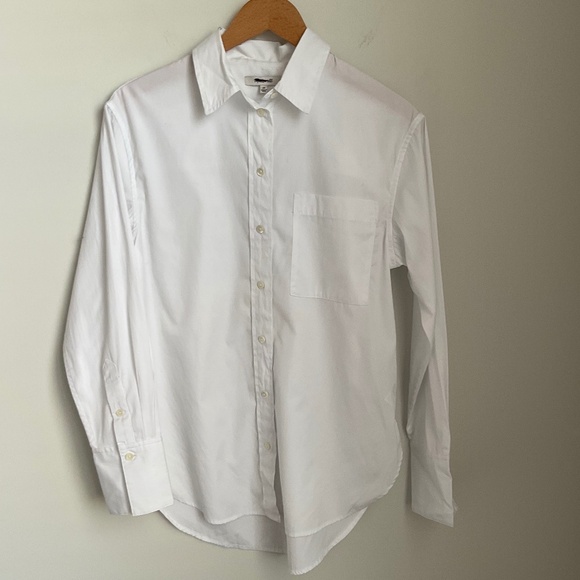 NWT Madewell White Relaxed Button-Up Shirt SZ Various - Picture 12 of 16